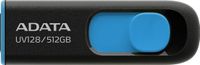 ADATA UV128, 512 GB, USB Typ-A, 3.2 Gen 1 (3.1 Gen 1), 100 MB/s, Dia, Schwarz, Blau