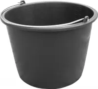 Baueimer PVC 12L Garteneimer Wassereimer KTW12 Mörteleimer Eimer Kübel Putzeimer Maurereimer BRADAS 0354