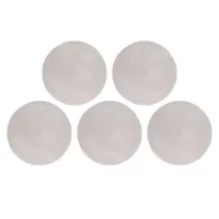 5 Stück hochtemperaturbeständige runde Grillmatte, wiederverwendbar, antihaftbeschichtet, BBQ-Grillgitter, Pizza-Matte, 36 cm Durchmesser