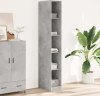 Möbel Kleiderschrank Betongrau 30x50x200 cm Holzwerkstoff - Kleiderschränke 3307705