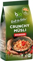 Crunchy Müsli Erdbeere fruchtig knusprig lecker zum Frühstück 375g