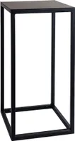 Natural Goods Berlin Pflanzenständer RECHTECK, eckiger Blumenhocker aus Metall für Innen- und Außenbereich, stabile draußn Blumensäule, Beistelltisch, wetterfest, Schwarz, 50cm