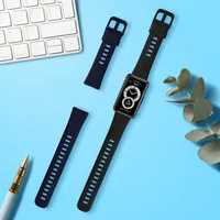 kwmobile 2x Sportarmband kompatibel mit Huawei Band 10 / 9 / 8 Armband - Fitnesstracker Band Set aus TPU Silikon