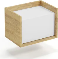 OXM Kommoden Mobius Hickoryholz natur / Alpinweiß 50 x 36 x 41 cm
