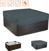 HENTEX Whirlpool Abdeckung Whirlpool Outdoor aufblasbar SPA Hot Tub Pool, Grau, 230x230x25H cm
