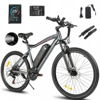 SAMEBIKE SY26-II Classic e-mountainbike e-bike elektrické skládací kolo trekingové e-kolo s 21 rychlostmi SHIMANO (šedé)