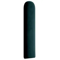 Muralo Polsterpaneel ovales WANDPOLSTER Wandkissen Bettkopfteil Wandpaneel Türkis 20 cm x 100 cm
