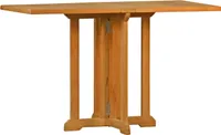 Balkontisch Teak 120 x 60 cm als klappbarer Teaktisch mit Doppel-Klappen in