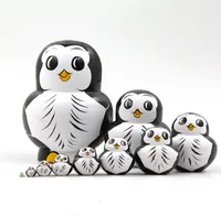 10 STK Handgemalt Russische Matroschka Puppen aus Holz