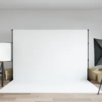 vidaXL Pozadie statív čierny 305x243 cm oceľ