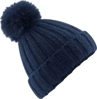 Beechfield - "Verbier" čiapka bobble pre mužov/dámy uni PC5666 (jedna veľkosť) (tmavomodrá)
