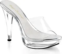 COCKTAIL-501 Damen Slipper von Fabulicious, Transparent  , EU 38, US 8