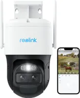 Reolink 4G LTE Dual-Objektiv-Kamera 2K 4MP mit Auto-Zoom und -Tracking, Weitwinkelobjektiv & Teleobjektiv, 6X Hybridzoom