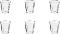 6 x Wasserglas, Trinkglas, Hartglas, transparent, 16 cl, Ø 7.5 cm, Höhe: 7.8 cm