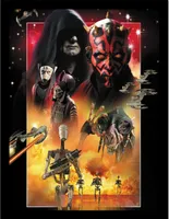 Star Wars - Gerahmtes Poster "Episode I Villains" PM8730 (40 cm x 30 cm) (Bunt)