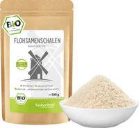 Flohsamenschalen ganz 500 g I 99% Reinheit I indische Flohsamen Schalen low carb I Rohkostqualität von bioKontor