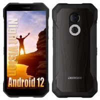 DOOGEE S61 PRO Outdoor Handy Android 12, 6GB+128GB 6.0'' 48MP + 20MP Nachtsicht 4G Dual SIM NFC, Braun