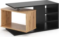 Vicco Couchtisch Rafi, 88 x 35 cm, Schwarz/Eiche
