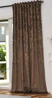 Vorhang Samt Damast HxB 245x140 cm Taupe Gold »MILANO STAR«  Vorhang mit Foliendruck und Multiband Aufhängung: Königlicher Luxus für Ihr Zuhause 2023300