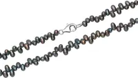 Unique Halskette aus Süßwasserperlen und 925 Silber PN0026