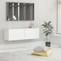 vidaXL TV skříňka vysoký lesk bílá 100x30x30 cm Dřevěný materiál