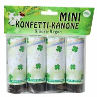 4er SET  Mini- Konfetti - Kanonen " Glücksregen "