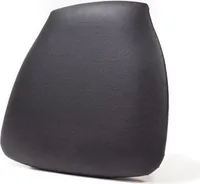 Sedací vankúš z umelej kože čierny pre stoličky Napoleon/Tiffany, 38,5X40X2,5 cm (šxv), 50400Cb 8 kusov