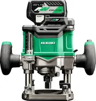 Akku-Oberfräse HiKOKI 36V M3612DAWPZ Brushless, inkl. 2 Akkus (36V 2,5Ah/18V 5.0Ah) und Ladegerät