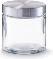 Zeller Vorratsglas, 750 ml, Edelstahldeckel  Ø11x12