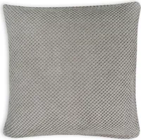Kissenbezug 80x80 cm taupe Kissenhülle 3D Waben Kissen Chenille Webstruktur
