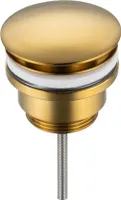 Balneo Stöpsel Klick-Klack Universell Waschbecken Messing 66 mm x G1 1/4 gold