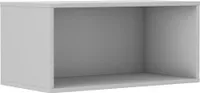 Offener Aufsatz für Kleiderschrank MABAKA – Breite 80 cm, grau