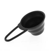 HARIO Messlöffel EDELSTAHL Kaffee Kaffeelot Dosierlöffel Kaffeemaß Schwarz Neu