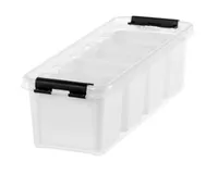 SmartStore Aufbewahrungsbox CLASSIC 4 3,5 Liter mit Einsatz transparent schwarz