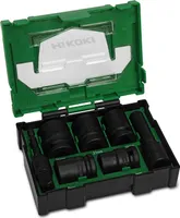 Hitachi 7tlg. Kraft-Stecknuss-Box