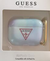 Guess Tie Dye Collection Silicon Cover Box für Apple Airpods Pro Blau Schutzhülle  Tasche Case