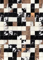 Patchwork CUBE Innenteppich 50 x 80 cm – Braun