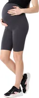 Be Mammy Damen Kurze Umstandsleggings aus Baumwolle BE20-285 (Graphite, XL)