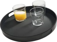 APS 84045 APS Tablett BISTRO schwarz rund Ø 35,5 cm