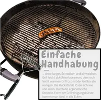 Grillbürste 2er Set mit robusten Edelstahlborsten dreiseitig