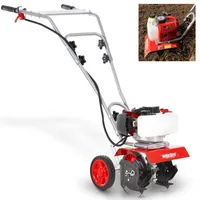 HECHT 752 Motorhacke Benzin | 25 cm Arbeitsbreite | 19,5 cm Arbeitstiefe | 2 PS | 2 Takt | 51,7cm³ | 16 Messer