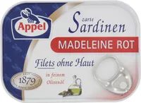 Appel Sardinen Madeleine Rot Zarte Sardinenfilets in Olivenöl 105g