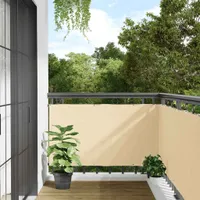 vidaXL Balkonová zástěna na soukromí krémová 500x120 cm PVC