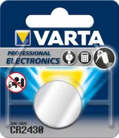 Varta → Ersatzbatterie Lithium CR2430 → Knopfzelle 3V → Batterie