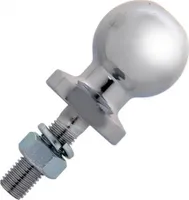schleppkugel 50 mm Stahl gerade M16 x 55 mm silber