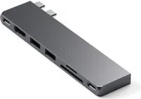 Satechi USB-C Pro Hub Slim Adapter Space Grey