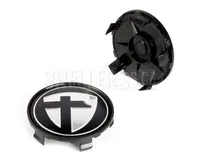 Středová krytka alu kola Ø 65/68 mm Tomason K-049, černý plast, černé logo