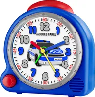 JACQUES FAREL AVC05POL-R Polizei Junge Wecker Alarm weiss