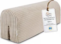Bettkantenschutz für Kinderbetten  120 cm- Schutz für Bettrahmen Kantenschutz Kinder Babybett Beige