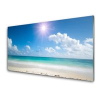 Glasbilder Wandbild Druck auf Glas 140x70 Meer Strand Landschaft 